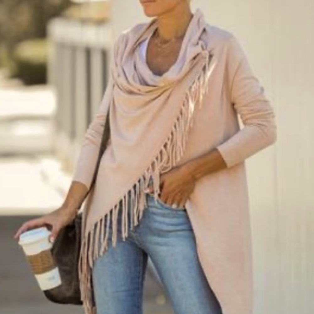 VICI LOVESTITCH fringe sweater